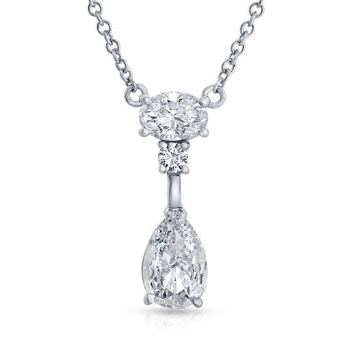Pear Classic Collection Diamond Pendant - Love Earth Jewelry